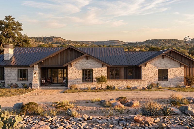 Architectural House Design - Exterior - Front Elevation 2 for Craftsman House Plan #455-791 - 3 bed, 2.5 bath