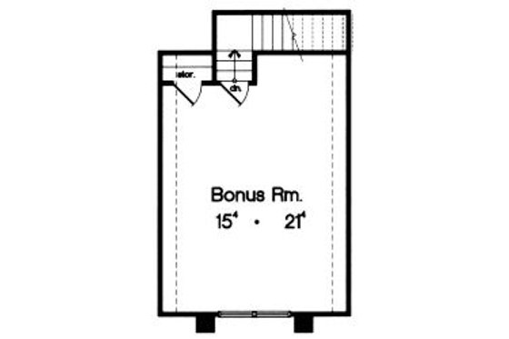 Floor Plan - Upper Floor for European House Plan #417-233 - 4 bed, 3.5 bath