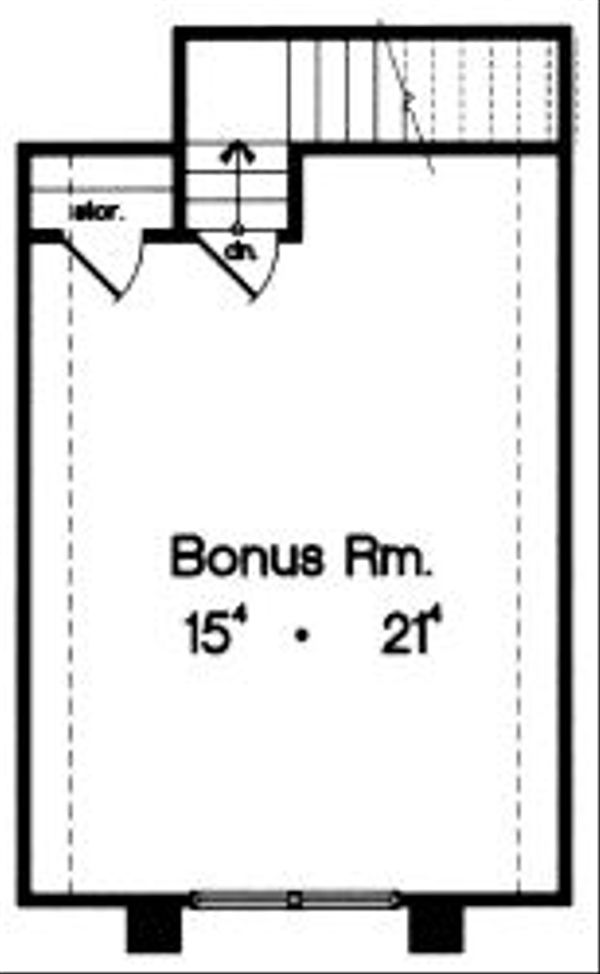 European Floor Plan - Upper Floor Plan #417-233