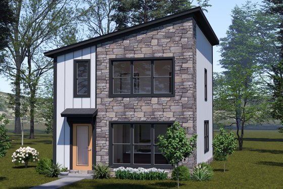 Exterior - Other Elevation for Modern House Plan #513-2357 - 3 bed, 2.5 bath