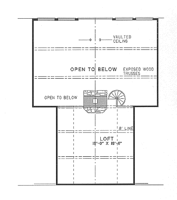 Floor Plan - Upper Floor Plan #17-245