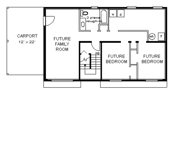Architectural House Design - European Floor Plan - Lower Floor Plan #18-302