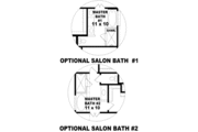 Southern Style House Plan - 3 Beds 3.5 Baths 1980 Sq/Ft Plan #81-1381 