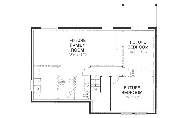 Traditional Floor Plan - Lower Floor Plan #18-4519