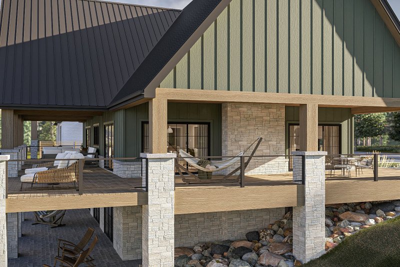 Dream House Plan - Exterior - Other Elevation 2 for Farmhouse House Plan #455-404 - 3 bed, 3.5 bath