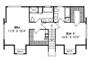 Colonial Style House Plan - 4 Beds 3 Baths 1775 Sq/Ft Plan #312-588 