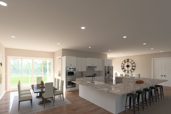 Interior - Kitchen for Barndominium House Plan #1060-391 - 2 bed, 2.5 bath