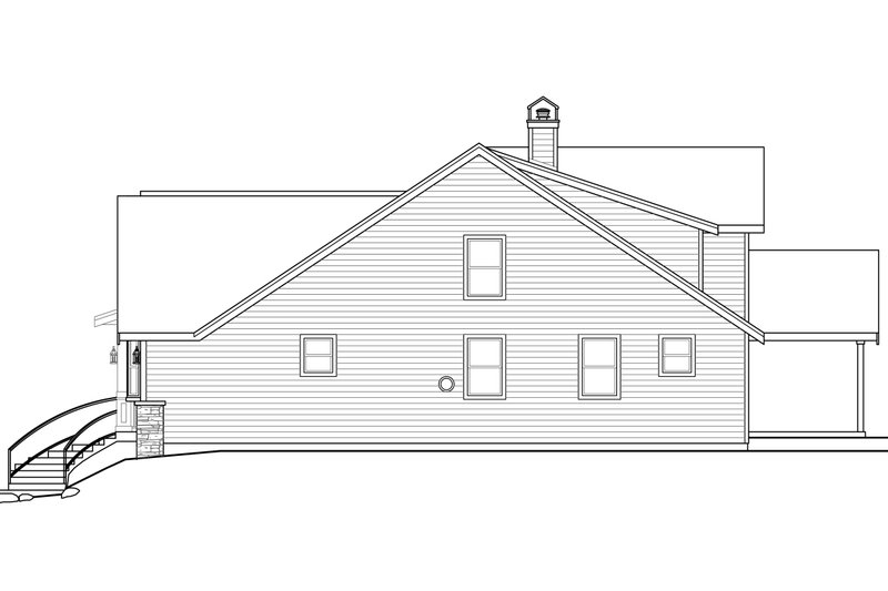Home Plan - Exterior - Front Elevation 3 for Craftsman House Plan #124-923 - 3 bed, 3 bath