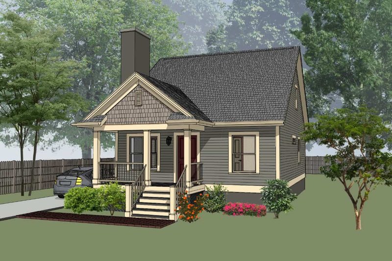 Dream House Plan - Cottage Exterior - Front Elevation Plan #79-140