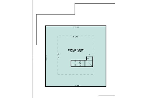Floor Plan - Upper Floor for Southern House Plan #923-84 - 3 bed, 3.5 bath