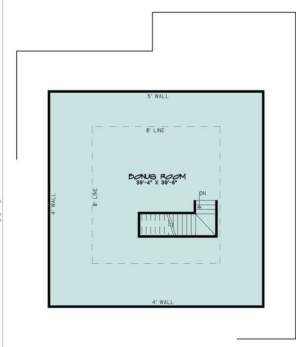 Southern Floor Plan - Upper Floor Plan #923-84