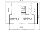 Country Style House Plan - 2 Beds 2 Baths 1441 Sq/Ft Plan #1-1254 