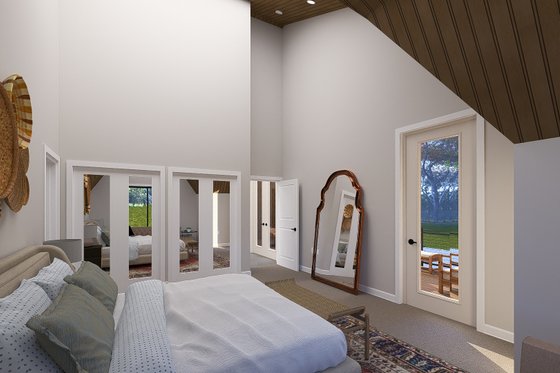 Interior - Master Bedroom for Barndominium House Plan #1060-270 - 3 bed, 3.5 bath