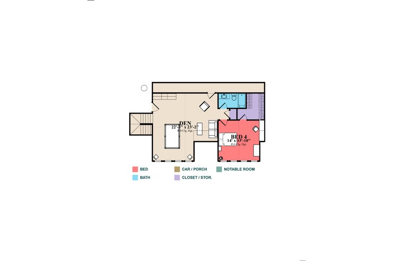Home Plan - Floor Plan - Upper Floor for Craftsman House Plan #63-371 - 4 bed, 3 bath