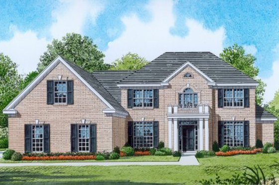 Exterior - Front Elevation for Traditional House Plan #424-370 - 5 bed, 3.5 bath