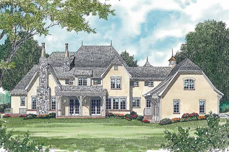 Home Plan - Exterior - Rear Elevation for Country House Plan #453-468 - 5 bed, 4 bath