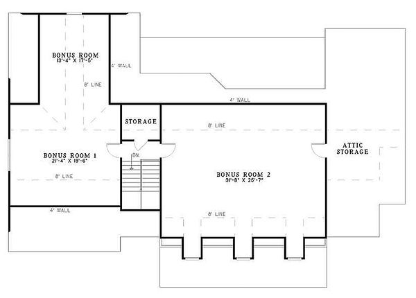 Dream House Plan - Southern Floor Plan - Upper Floor Plan #17-2149