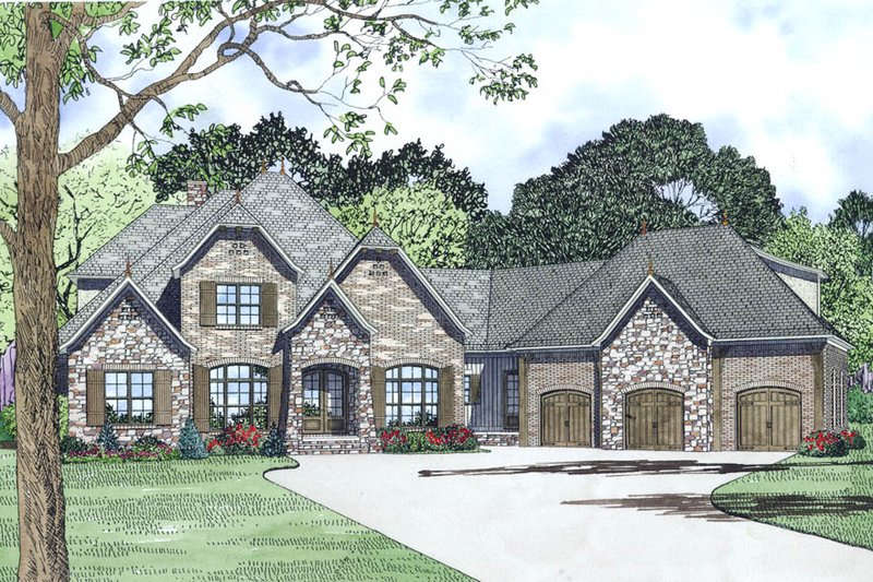 Dream House Plan - European Exterior - Other Elevation Plan #17-2498