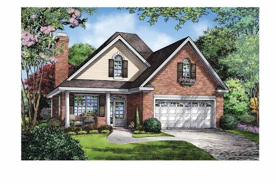Exterior - Front Elevation 3 for Ranch House Plan #929-865 - 3 bed, 2 bath