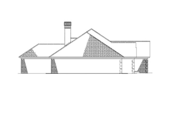 Exterior - Other Elevation 1 for Ranch House Plan #17-2624 - 4 bed, 2.5 bath