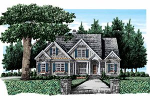 Country Exterior - Front Elevation Plan #927-308