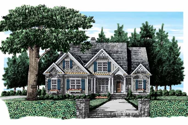 Home Plan - Country Exterior - Front Elevation Plan #927-308