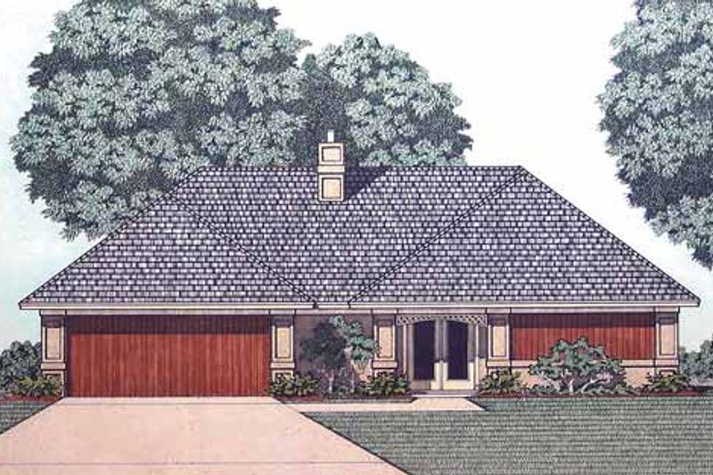 Home Plan - Traditional Exterior - Front Elevation Plan #45-406