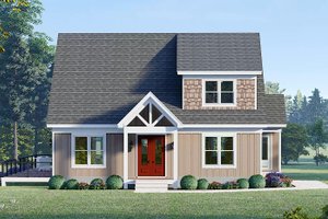 Southern Exterior - Other Elevation Plan #932-1217