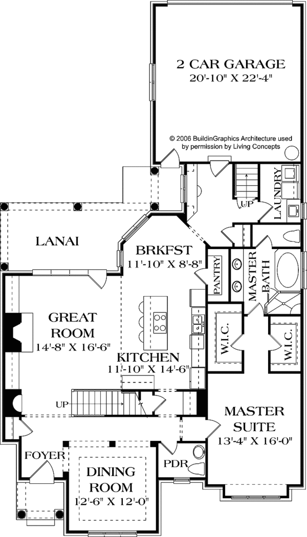 House Plan Design - Traditional Floor Plan - Main Floor Plan #453-524