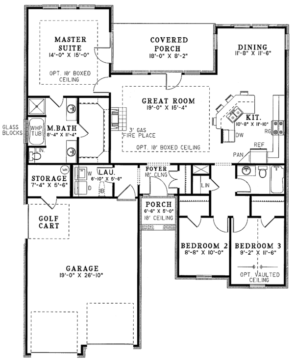 Home Plan - Traditional Floor Plan - Main Floor Plan #17-2656