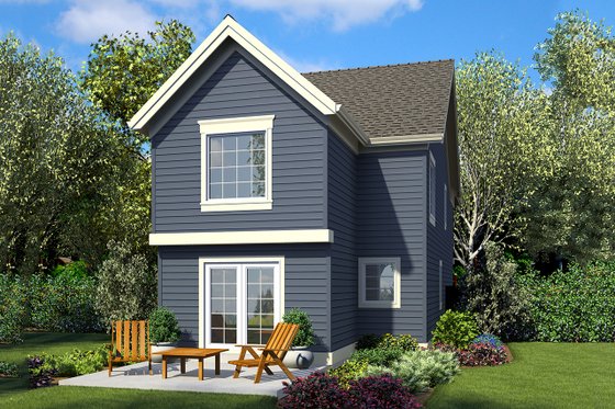Exterior - Rear Elevation for Craftsman House Plan #48-937 - 3 bed, 2.5 bath