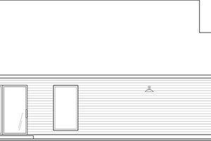 Exterior - Rear Elevation for European House Plan #23-2845 - 3 bed, 2 bath