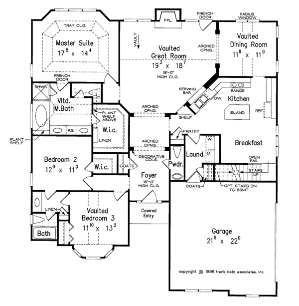Home Plan - Traditional Floor Plan - Main Floor Plan #927-383