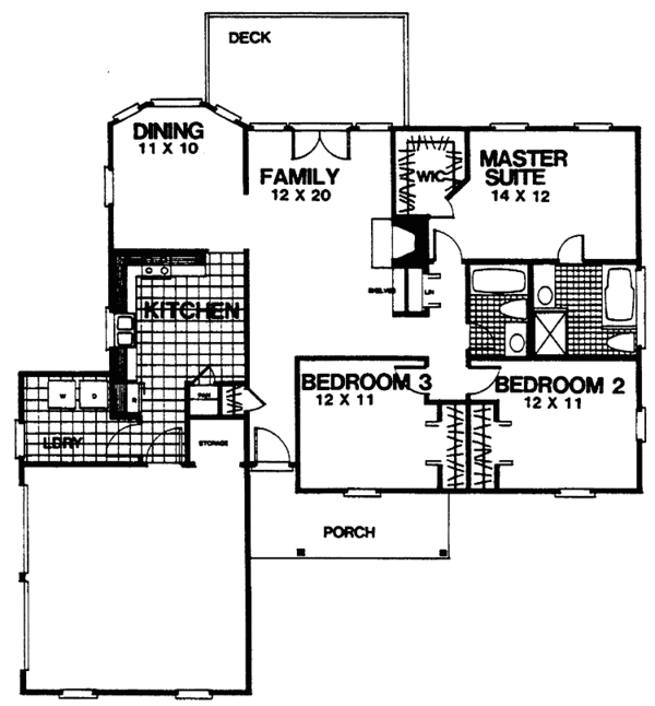 House Plan Design - European Floor Plan - Main Floor Plan #30-311