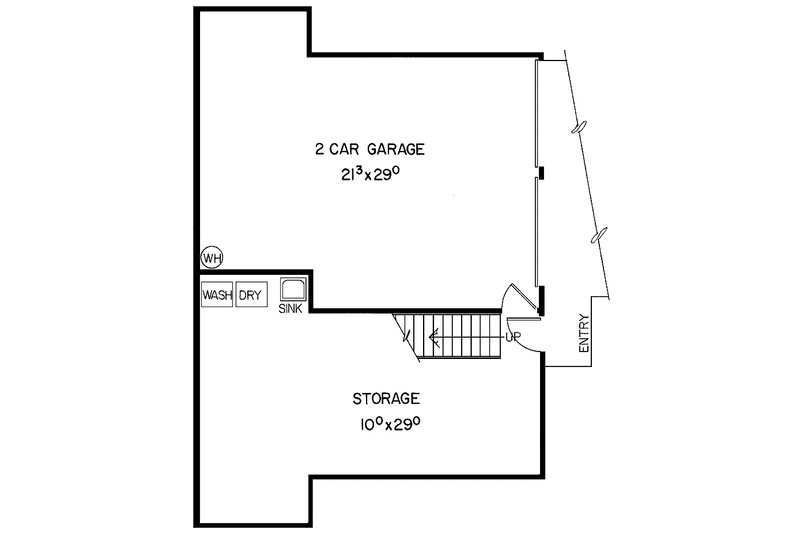 Home Plan - Floor Plan - Other Floor for Contemporary House Plan #60-736 - 4 bed, 2 bath