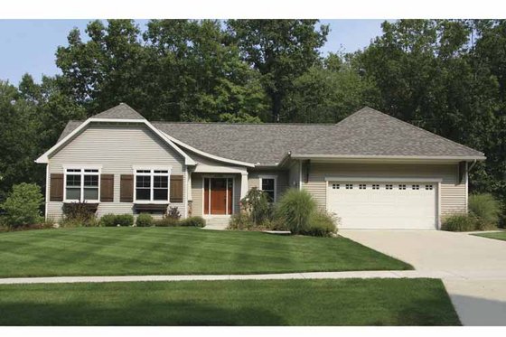 Exterior - Front Elevation 3 for Craftsman House Plan #928-125 - 2 bed, 2.5 bath