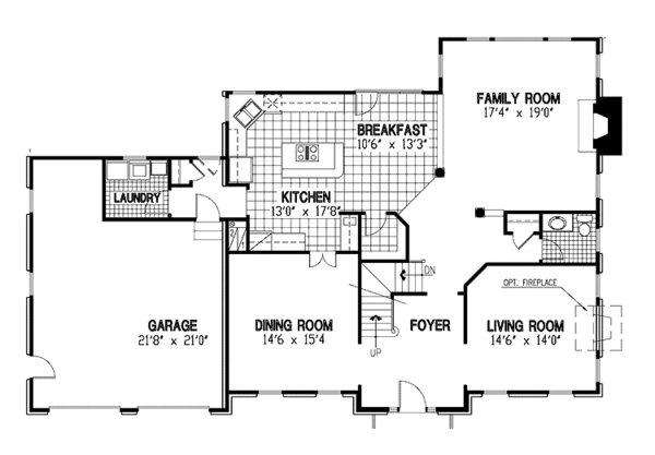 Home Plan - Classical Floor Plan - Main Floor Plan #953-86