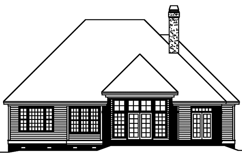 Home Plan - Exterior - Rear Elevation for Victorian House Plan #929-671 - 4 bed, 2 bath