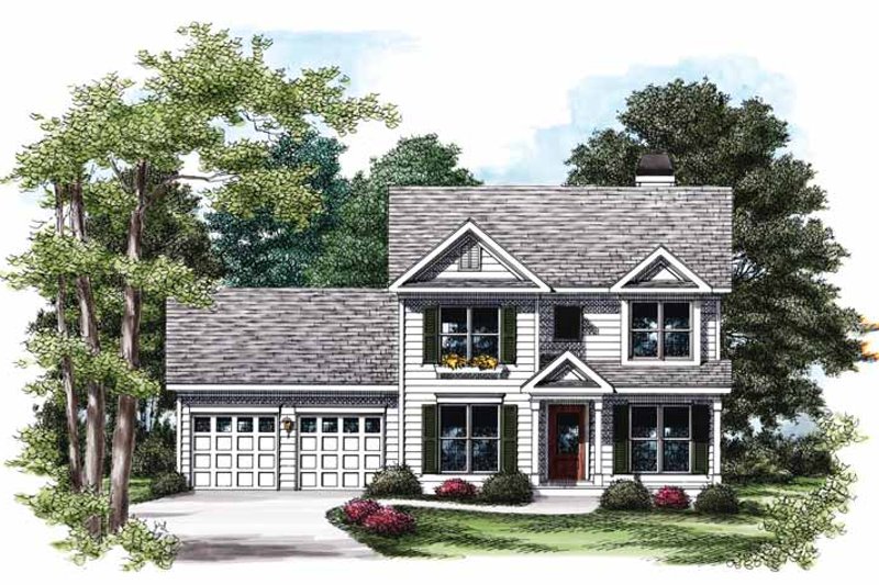 Dream House Plan - Colonial Exterior - Front Elevation Plan #927-731