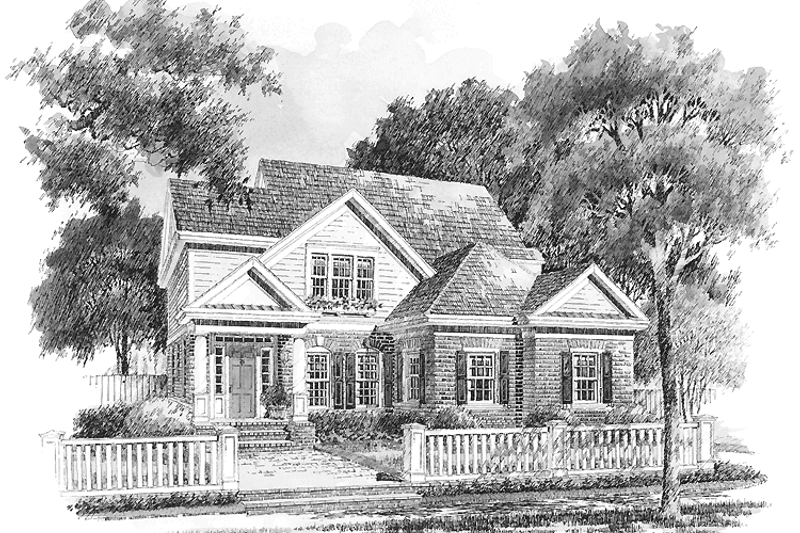 House Blueprint - Classical Exterior - Front Elevation Plan #429-282