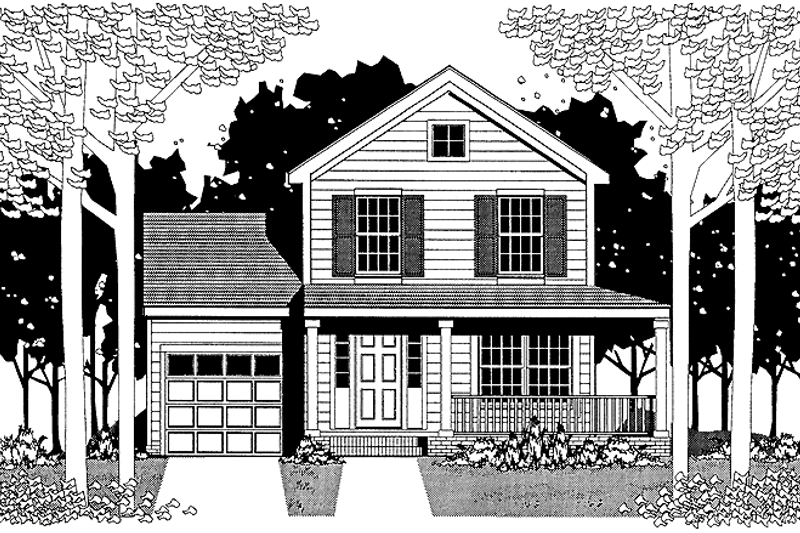 Home Plan - Country Exterior - Front Elevation Plan #1053-16