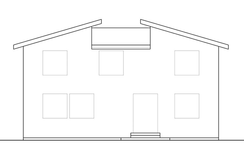 Home Plan - Exterior - Rear Elevation for Contemporary House Plan #569-11 - 3 bed, 2.5 bath