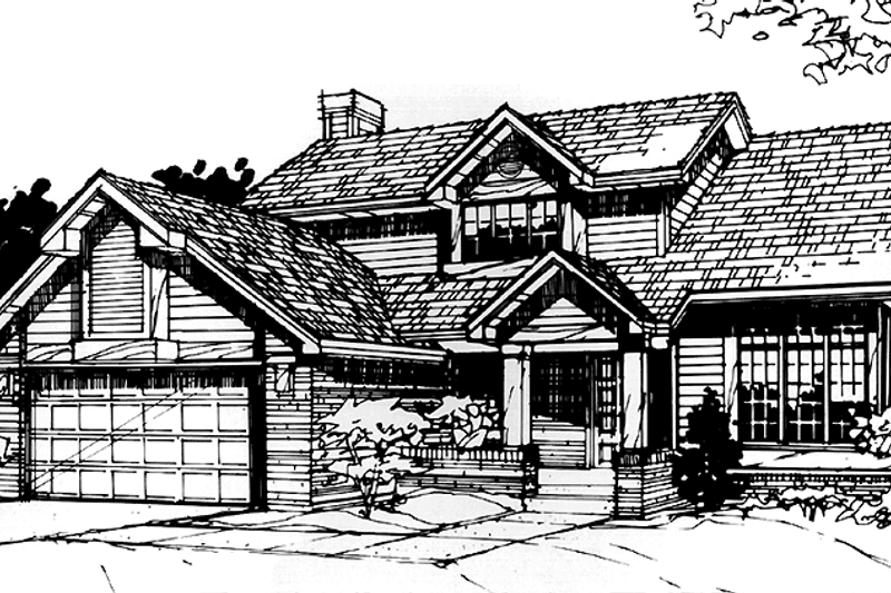 Home Plan - Country Exterior - Front Elevation Plan #320-1095