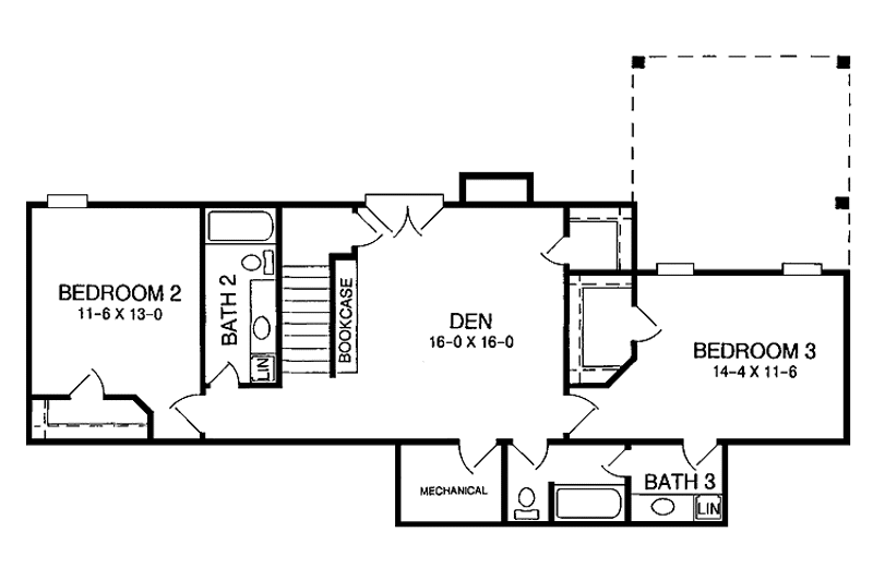 Dream House Plan - Floor Plan - Lower Floor for Country House Plan #952-152 - 3 bed, 3.5 bath