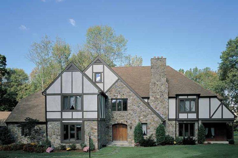 Architectural House Design - Tudor Exterior - Front Elevation Plan #72-619