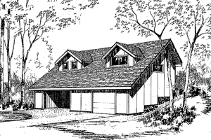 Contemporary Exterior - Front Elevation Plan #60-680