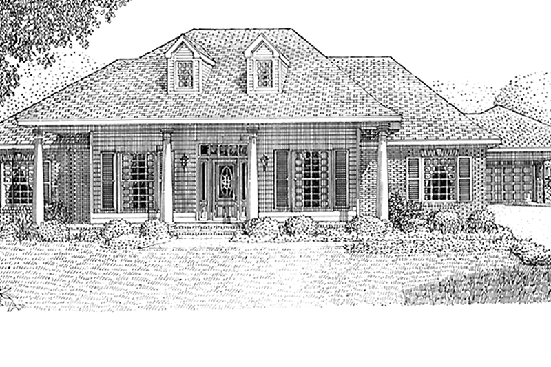 Dream House Plan - Country Exterior - Front Elevation Plan #968-9