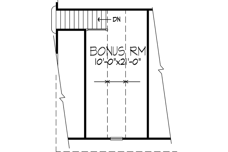 Home Plan - Floor Plan - Upper Floor for Prairie House Plan #320-1041 - 3 bed, 2 bath