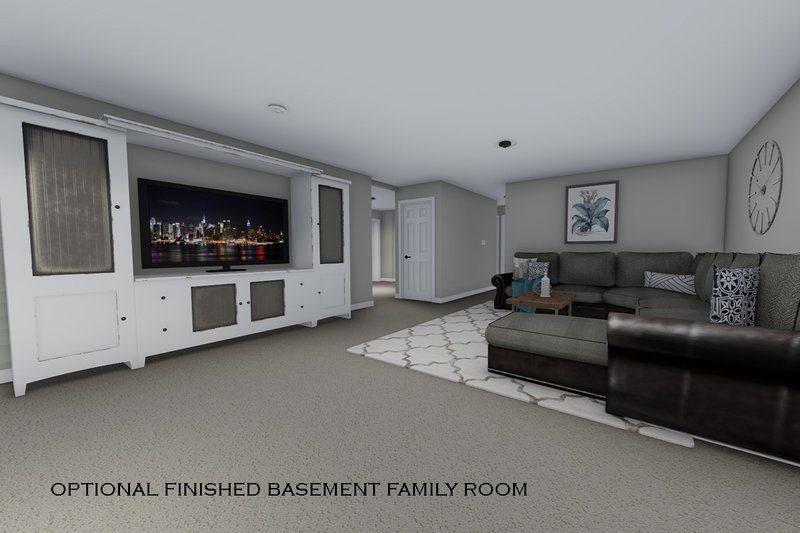 House Plan Design - Optional Basement Family Room
