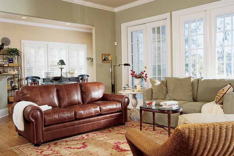 Architectural House Design - Interior - Family Room 1 for Country House Plan #37-242 - 4 bed, 3.5 bath
